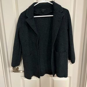 Charcoal grey knit cardigan